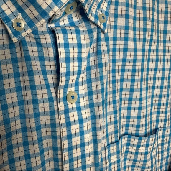 Van Heusen Originals Shirt Button-Down Blue & White Size Large - Picture 3 of 16